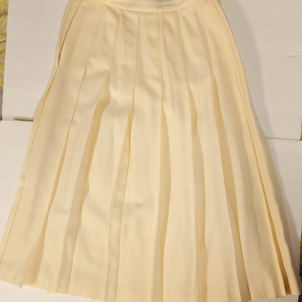 Pencil Wool Skirt Cream Koret